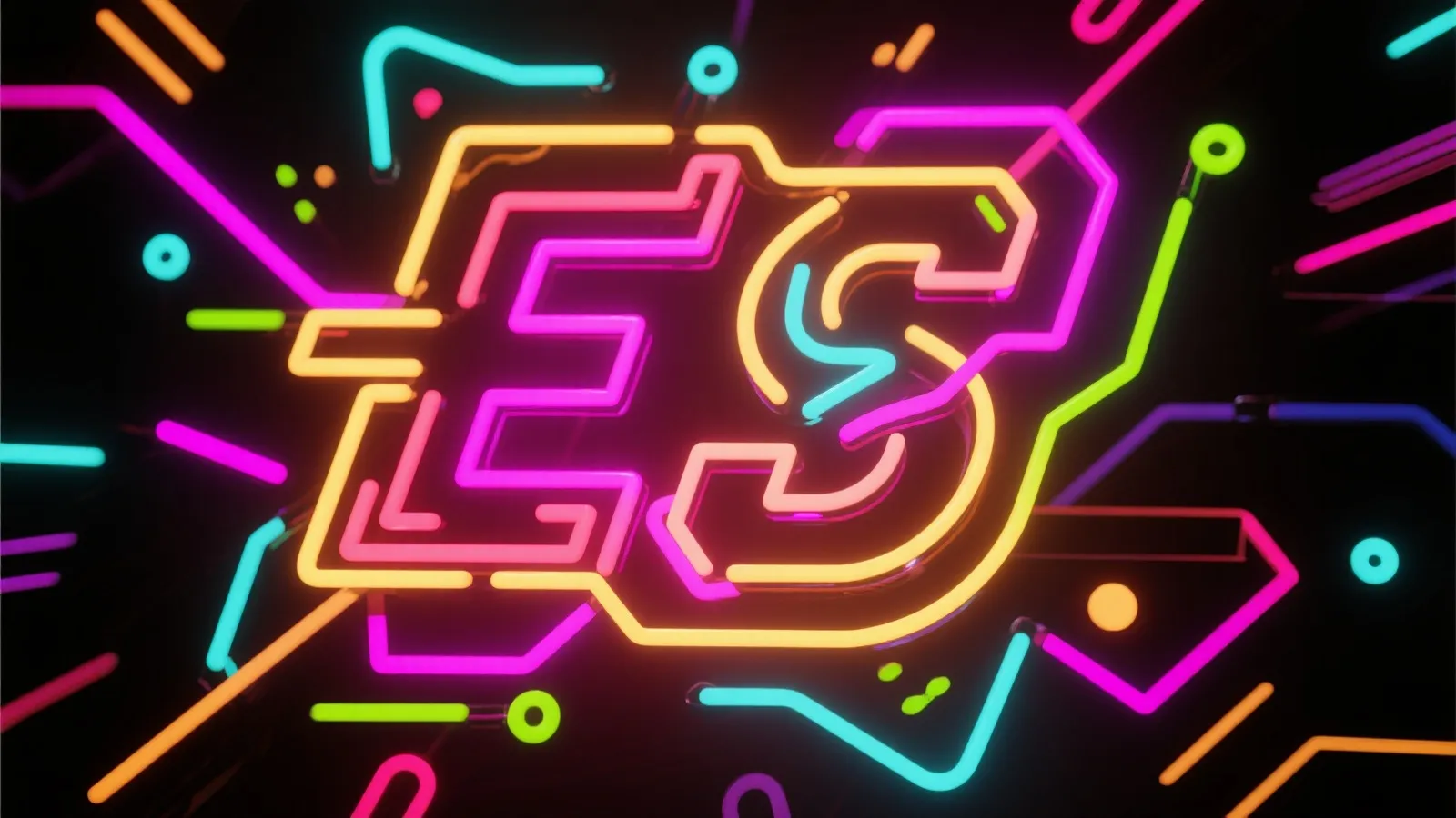 Esports neon background